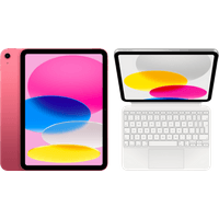 Koop Apple iPad (2022) 10.9 inch 64GB Wifi Roze + Magic Keyboard Folio - 6095608633617