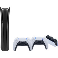 Koop PS5 Slim Digital Edition + Covers Zwart + Extra Controller Wit + Oplaadstation - 6151122046071