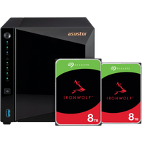 Koop ASUSTOR AS3304T v2 + Seagate Ironwolf 16TB (2x8TB) - 6151123778773