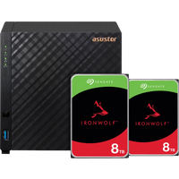 Koop ASUSTOR AS1104T + Seagate Ironwolf 16TB (2x8TB) - 6151123780707