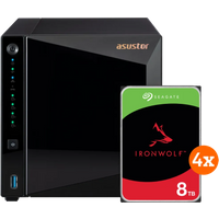 Koop ASUSTOR AS3304T v2 + Seagate Ironwolf 32TB (4x8TB) - 6151123788741