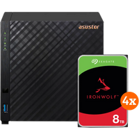 Koop ASUSTOR AS1104T + Seagate Ironwolf 32TB (4x8TB) - 6151123797750
