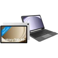 Koop Samsung Galaxy Tab A9 Plus 11 inch 8GB/256GB Wifi Zilver + Toetsenbord Hoes QWERTY - 6151125341333